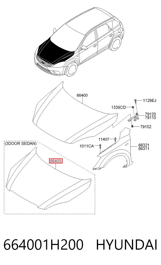 664001H200 Hyundai/Kia