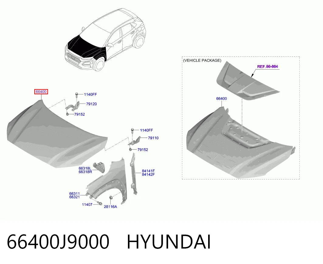 66400J9000 Hyundai/Kia