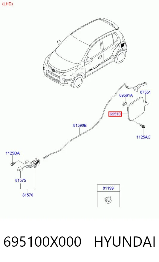 Tapón combustible I10 hatchback (2007-2010) original desde 39,20 €