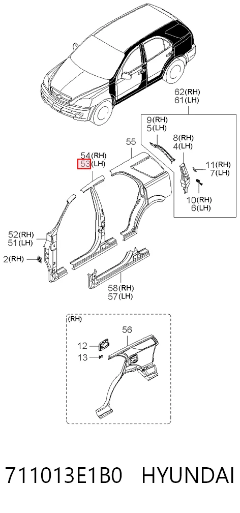 711013E1B0 Hyundai/Kia