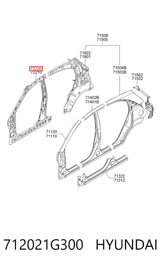 712021G300 Hyundai/Kia