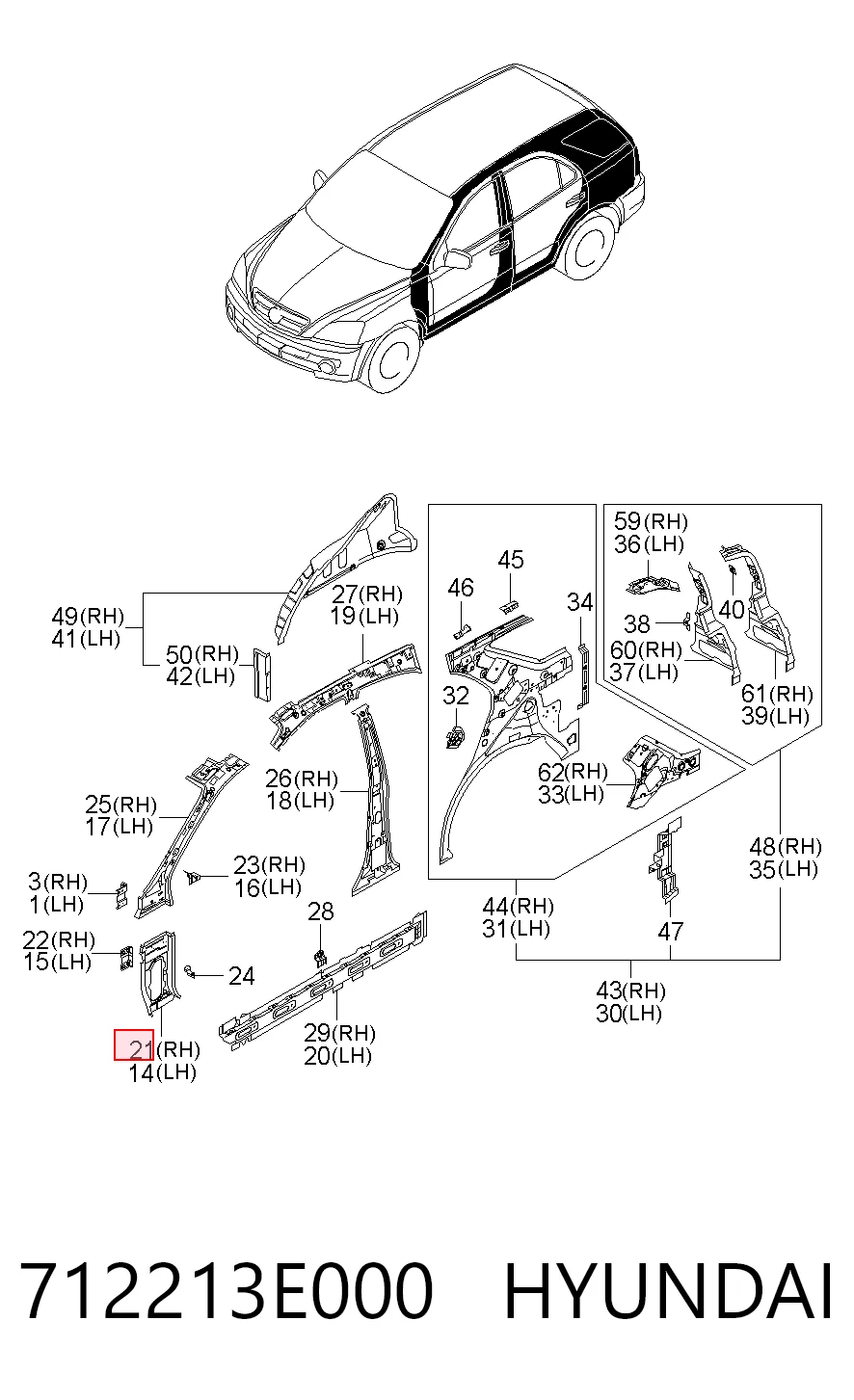712213E000 Hyundai/Kia