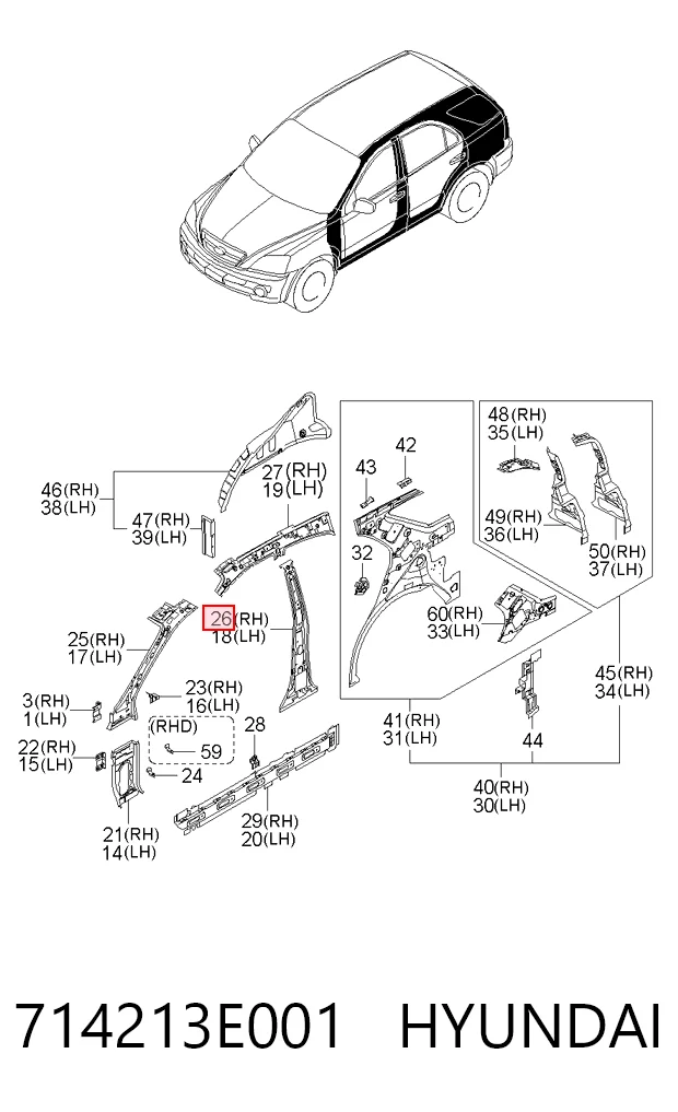 714213E001 Hyundai/Kia