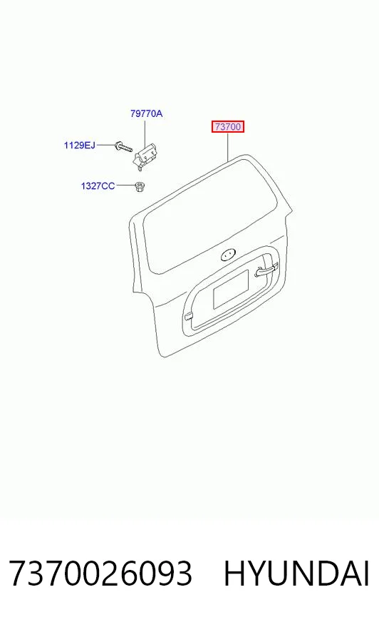 Porton trasero para Hyundai Santa Fe I SM