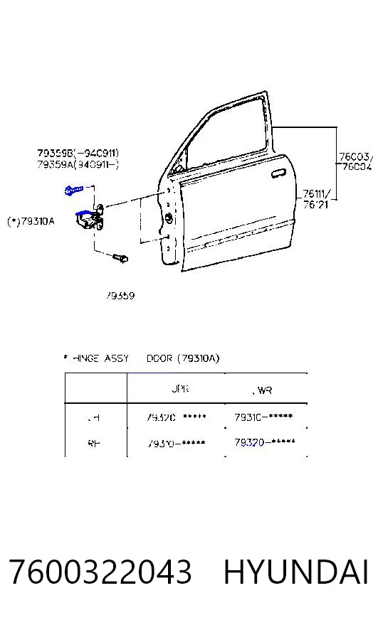 Comprar Puerta delantera izquierda Hyundai Accent  X-3 a bajo precio