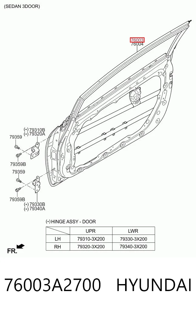 76003A2700 Hyundai/Kia