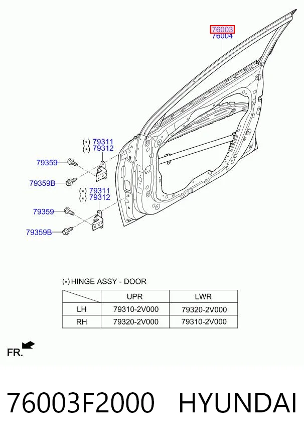 76003F2000 Hyundai/Kia