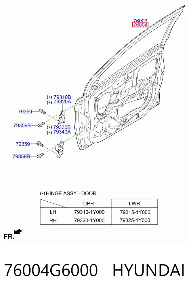 76004G6000 Hyundai/Kia