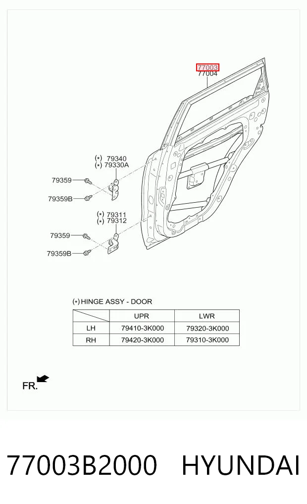 77003B2000 Hyundai/Kia
