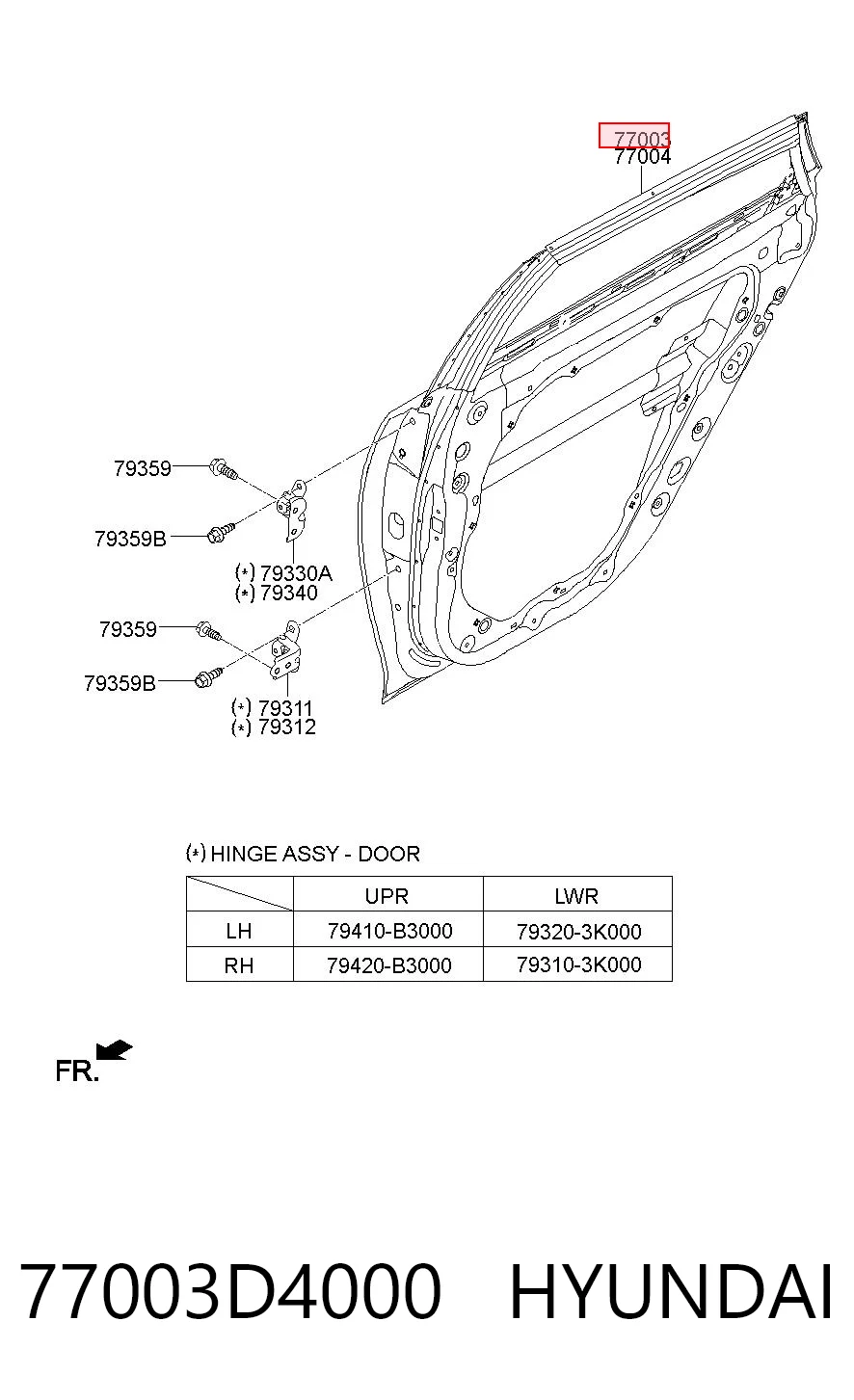 77003D4000 Hyundai/Kia