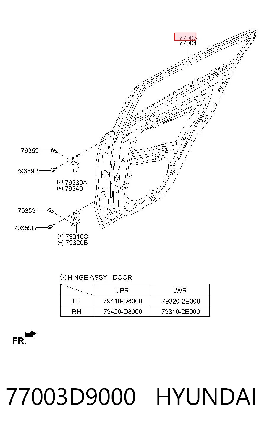 77003D9000 Hyundai/Kia