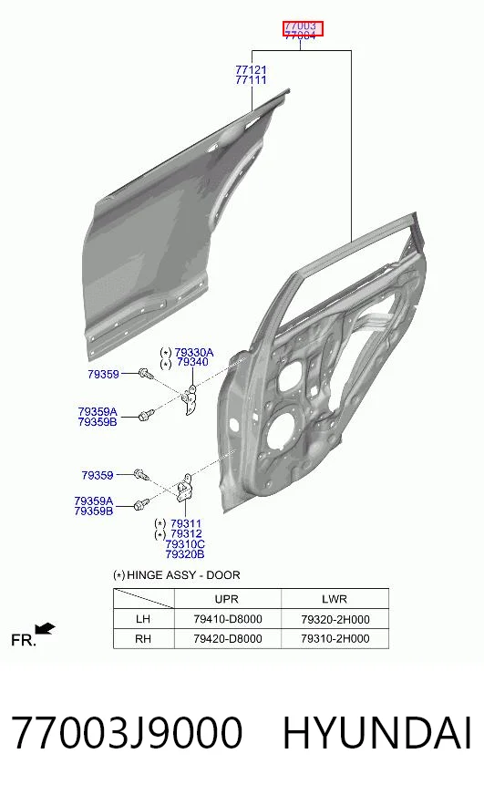 77003J9000 Hyundai/Kia