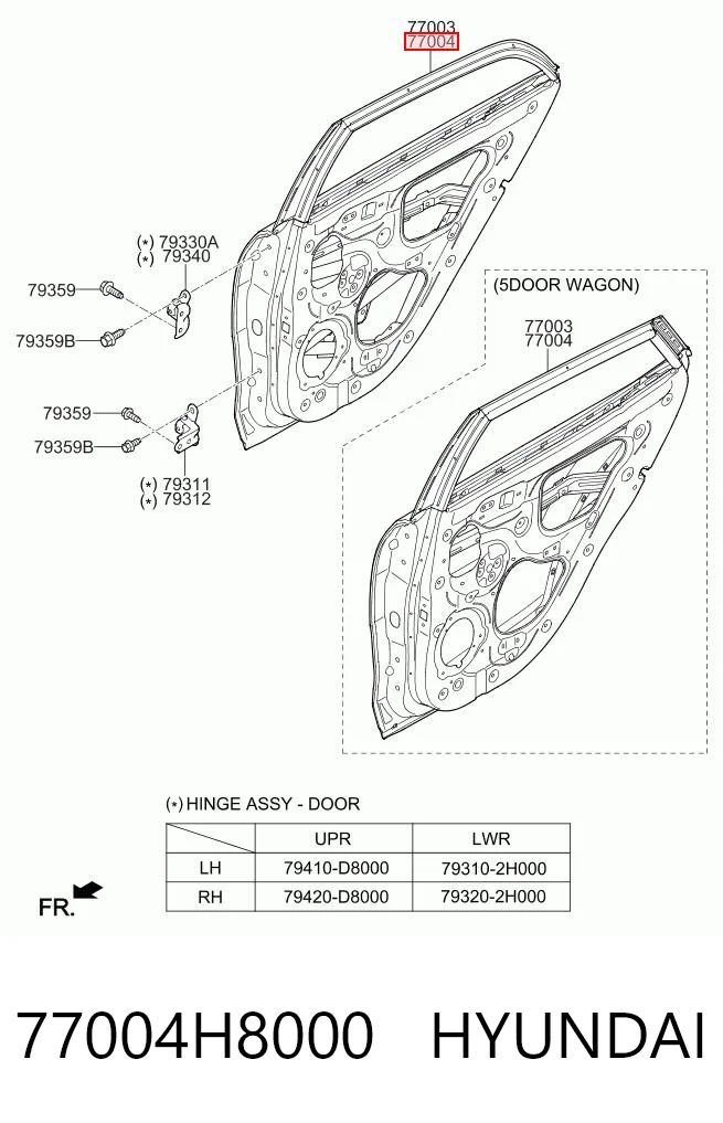 77004H8000 Hyundai/Kia