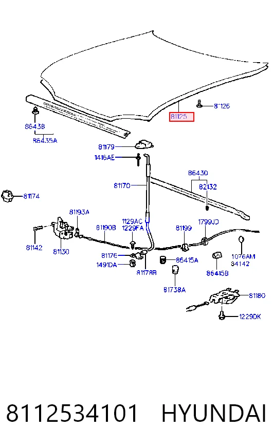 Comprar Aislamiento acústico del capó Hyundai Sonata III Y-3 a bajo precio