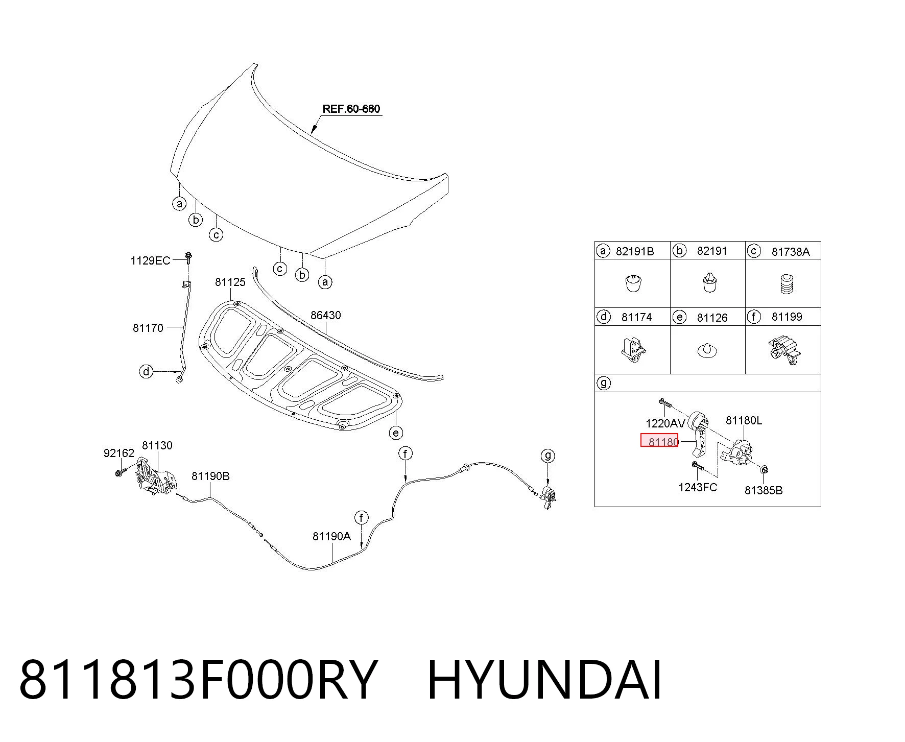 811813F000RY Hyundai/Kia