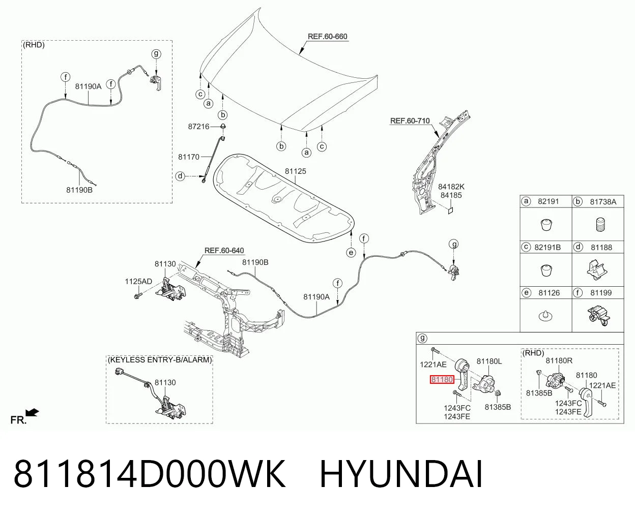 811814D000WK Hyundai/Kia