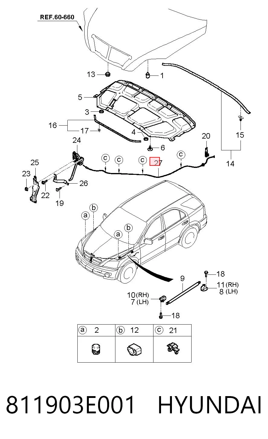 811903E001 Hyundai/Kia