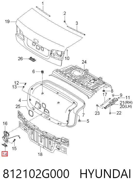 812102G000 Hyundai/Kia