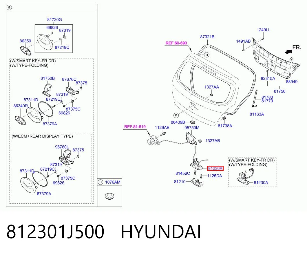 812301J500 Hyundai/Kia