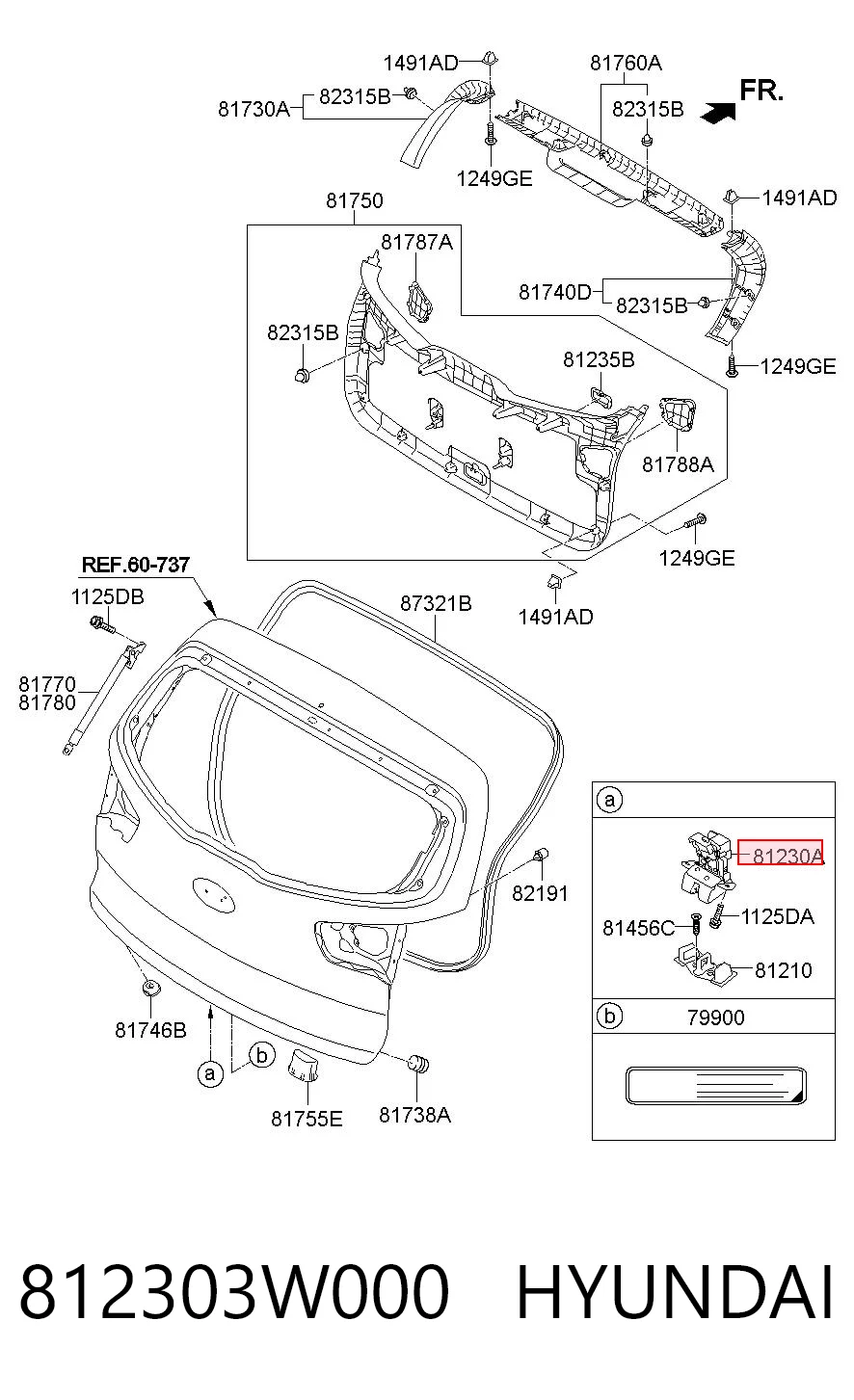 812303W000 Hyundai/Kia