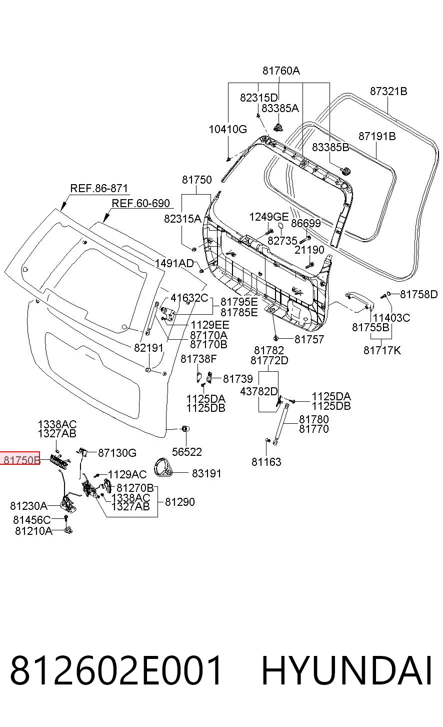 812602E001 Hyundai/Kia