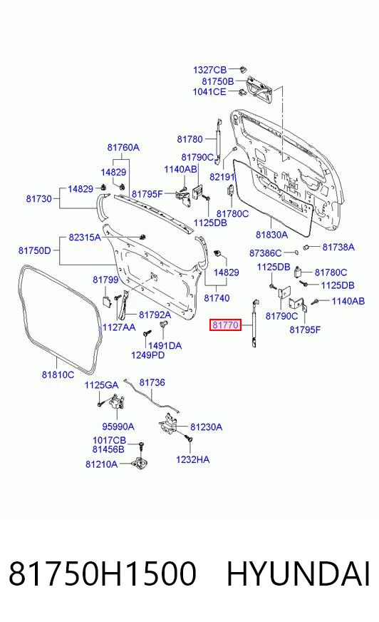 81750H1500 Hyundai/Kia