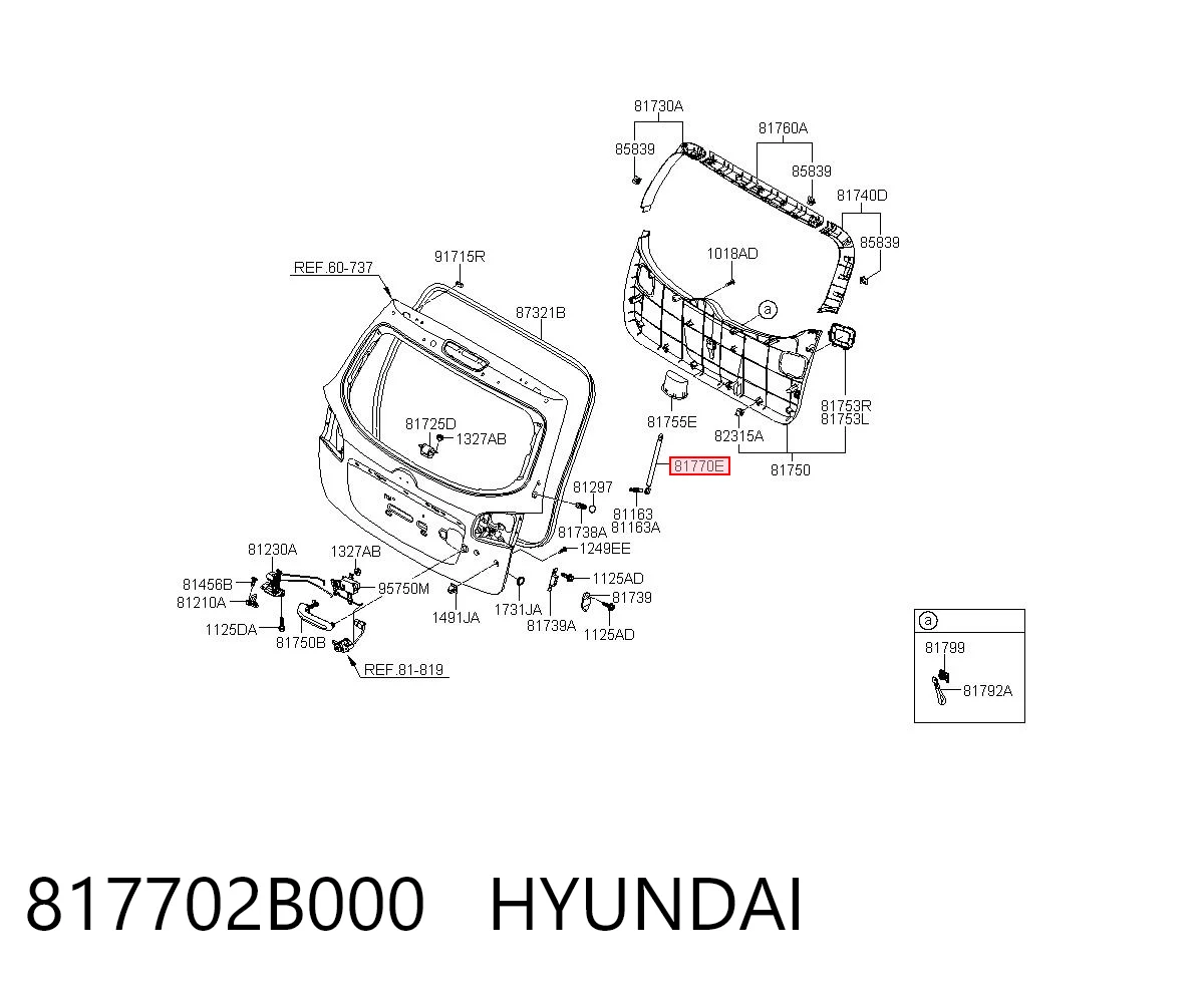 817702B000 Hyundai/Kia Amortiguador de porton