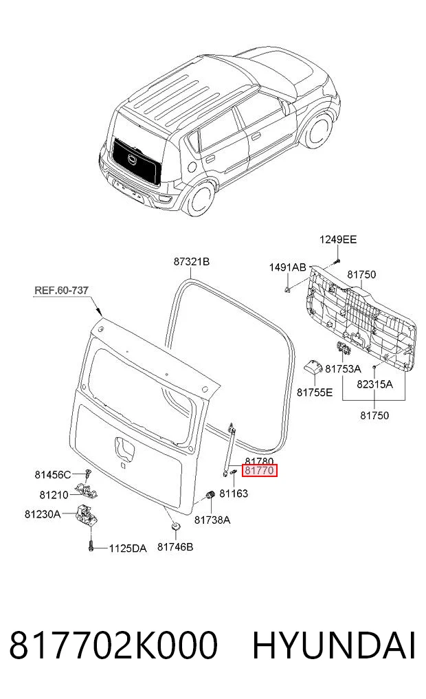 Comprar Amortiguador de la tapa del maletero KIA Soul I AM a bajo precio
