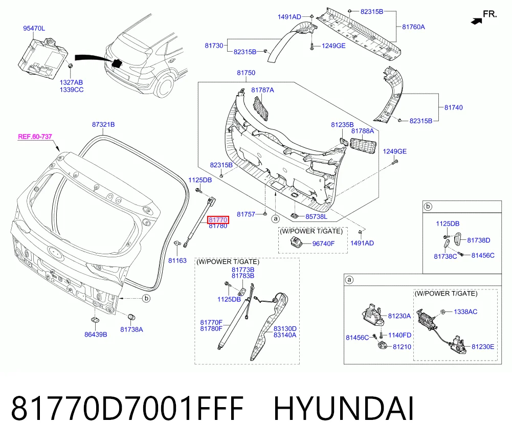 Amortiguadores de maletero Hyundai Tucson III (TL)