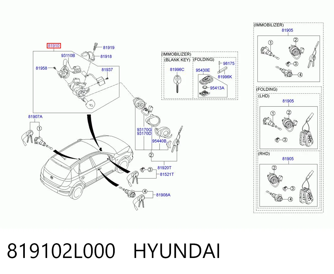 819102L000 Hyundai/Kia