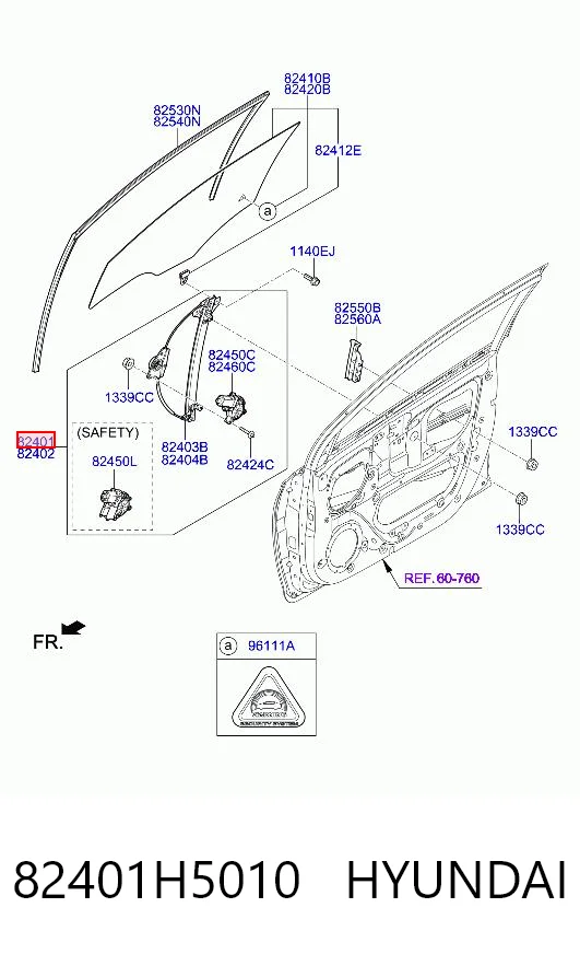 Comprar Mecanismo de elevalunas de la puerta delantera izquierda Hyundai Accent  HC a bajo precio