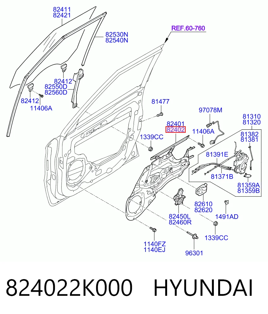Comprar Mecanismo de elevalunas de la puerta delantera derecha KIA Soul I AM a bajo precio