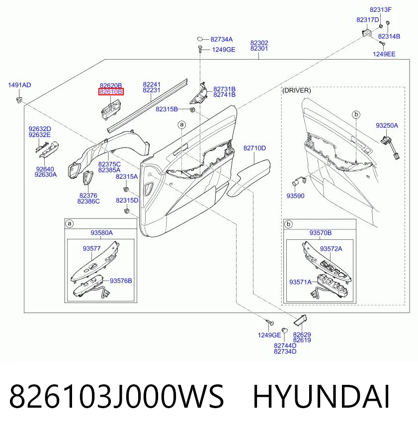 826103J000WS Hyundai/Kia 