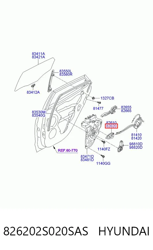 826202S020SAS Hyundai/Kia