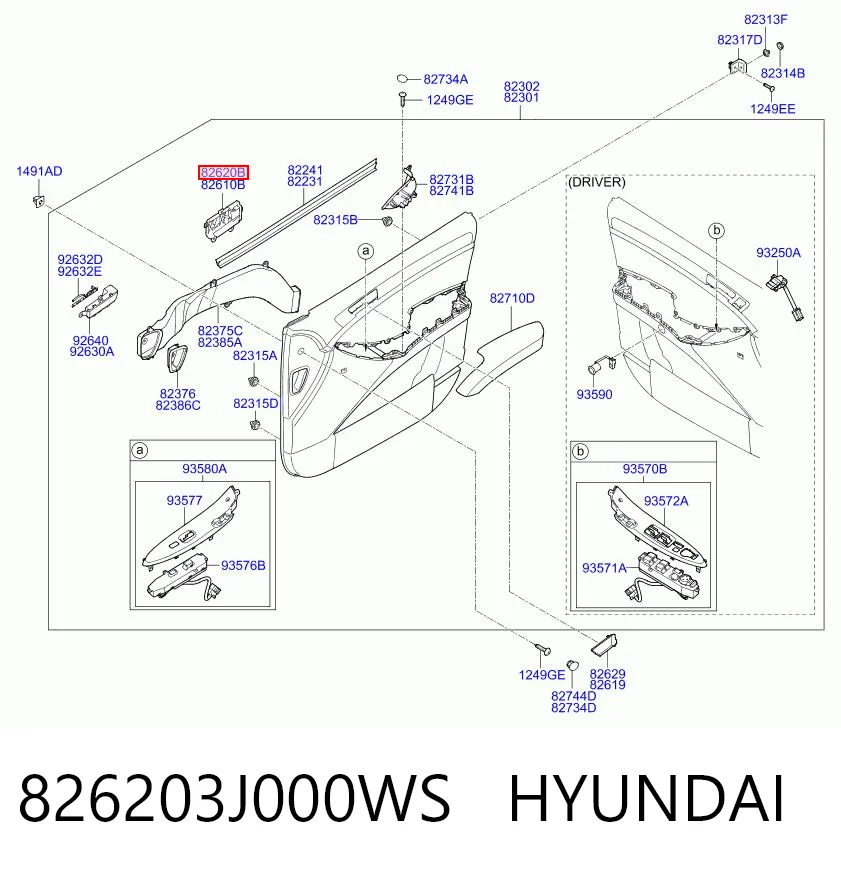 826203J000WS Hyundai/Kia 