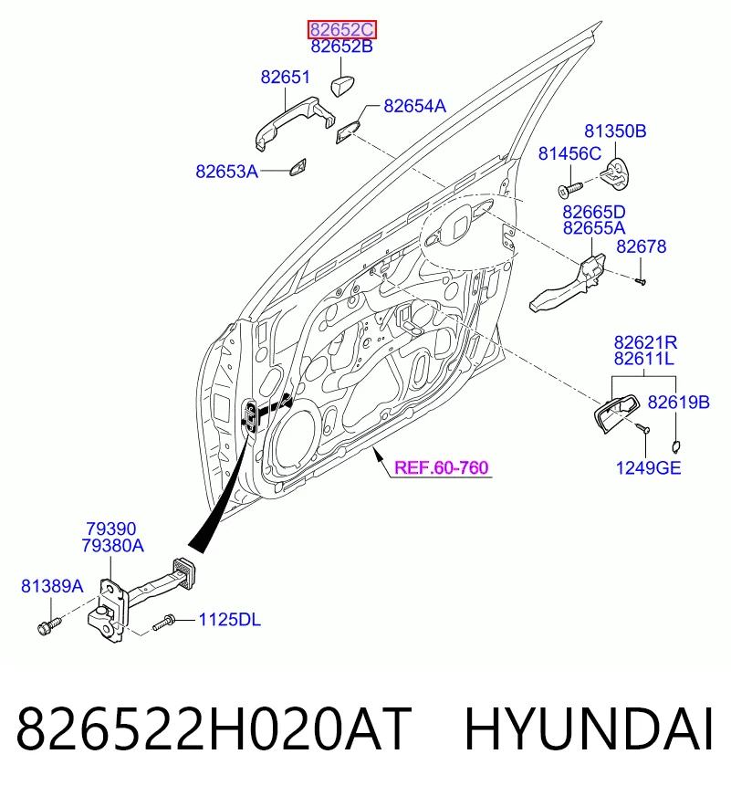 826522H020AT Hyundai/Kia