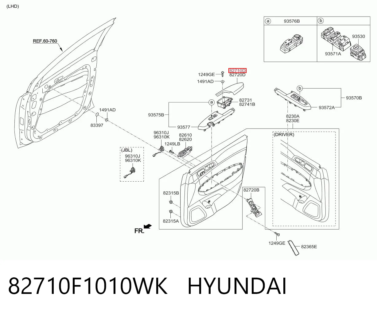 82710F1010WK Hyundai/Kia