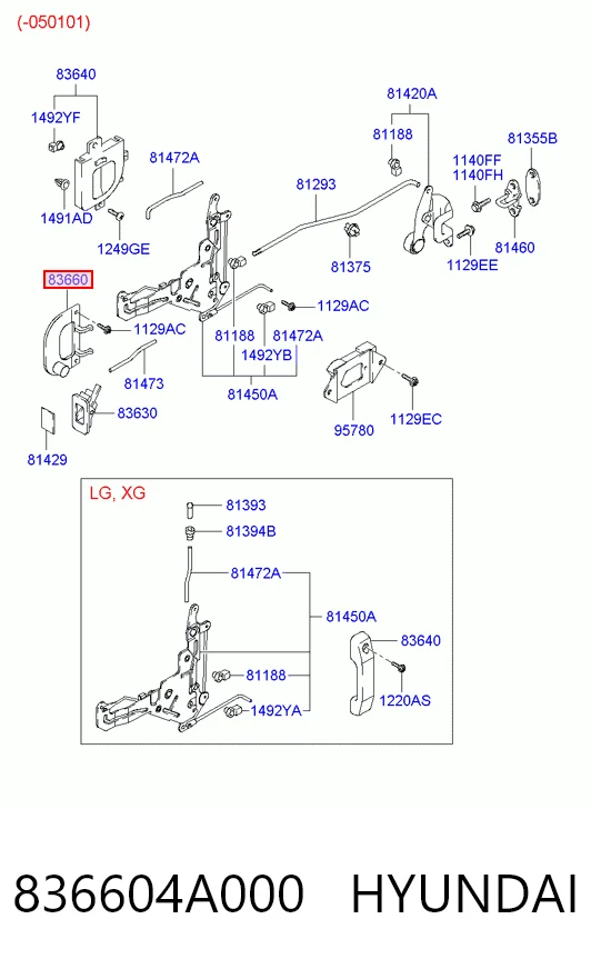 836604A000 Hyundai/Kia