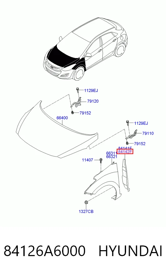 84126A6000 Hyundai/Kia