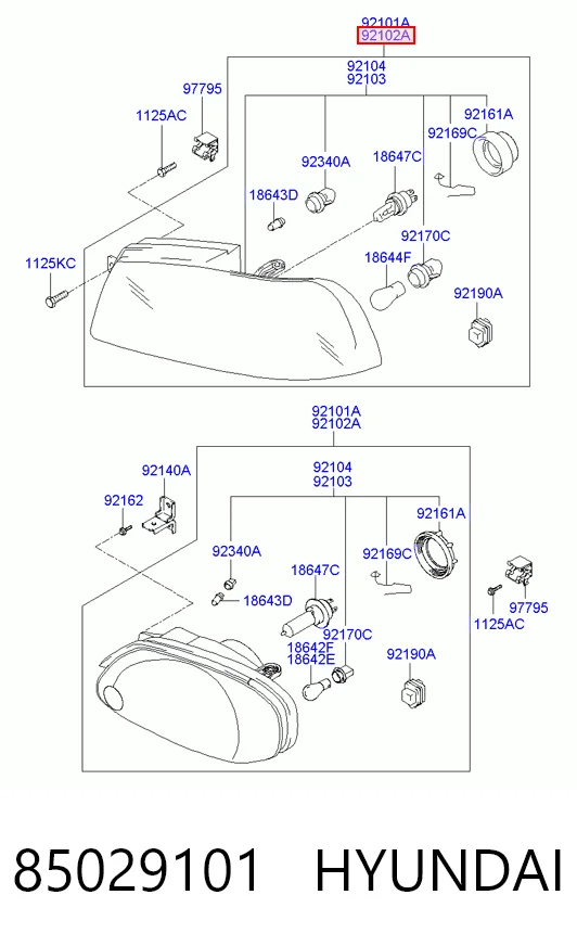 Comprar Faro derecho Hyundai Accent II LC