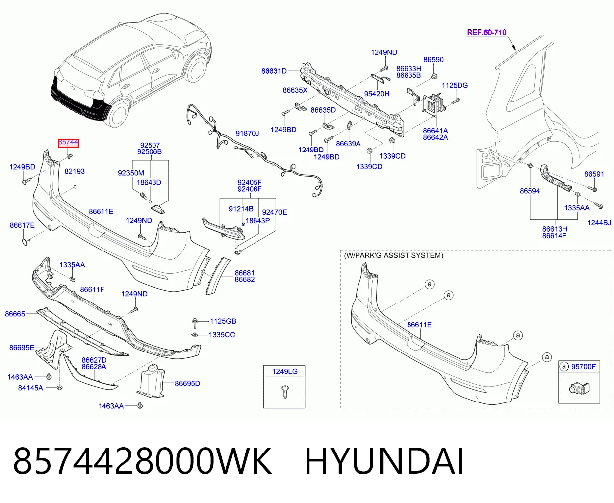 8574428000WK Hyundai/Kia
