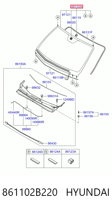 Parabrisas para Hyundai Santa Fe CM