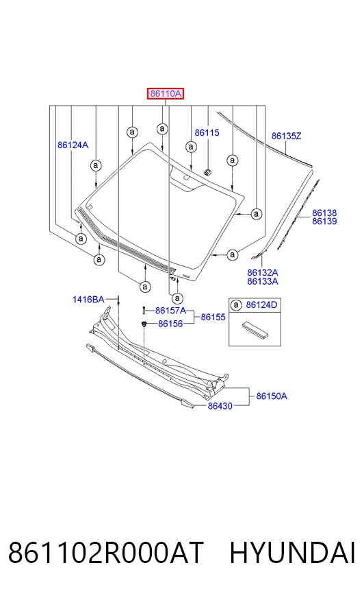 Parabrisas delantero  Hyundai I30  (2007-2011)