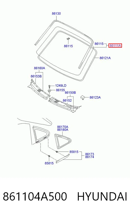 Luna delantera Hyundai H-1 STAREX Starex