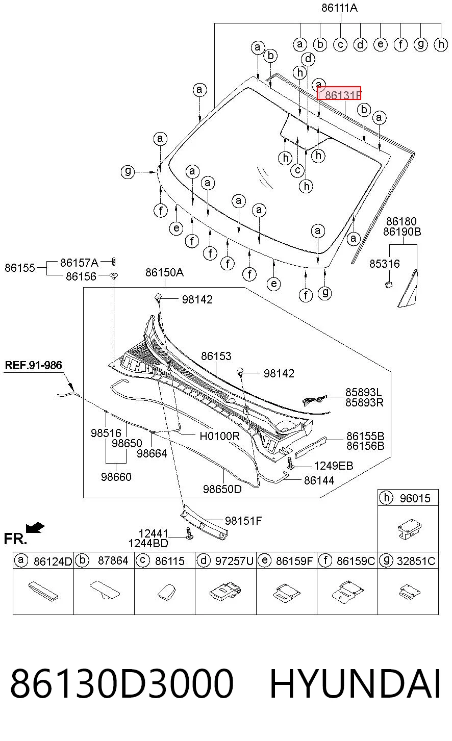86130D3000 Hyundai/Kia