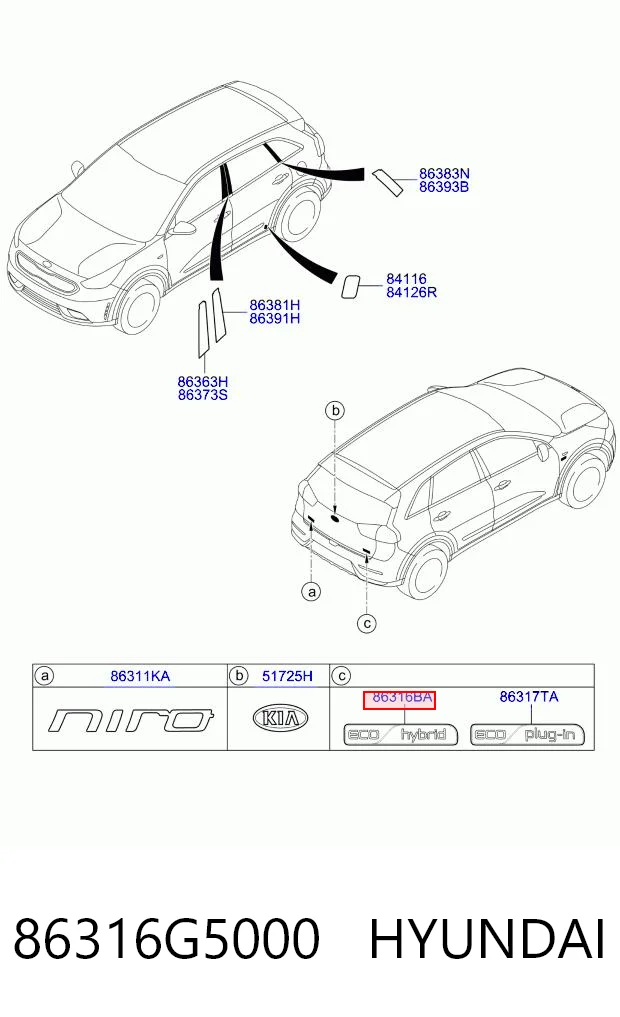 86316G5000 Hyundai/Kia