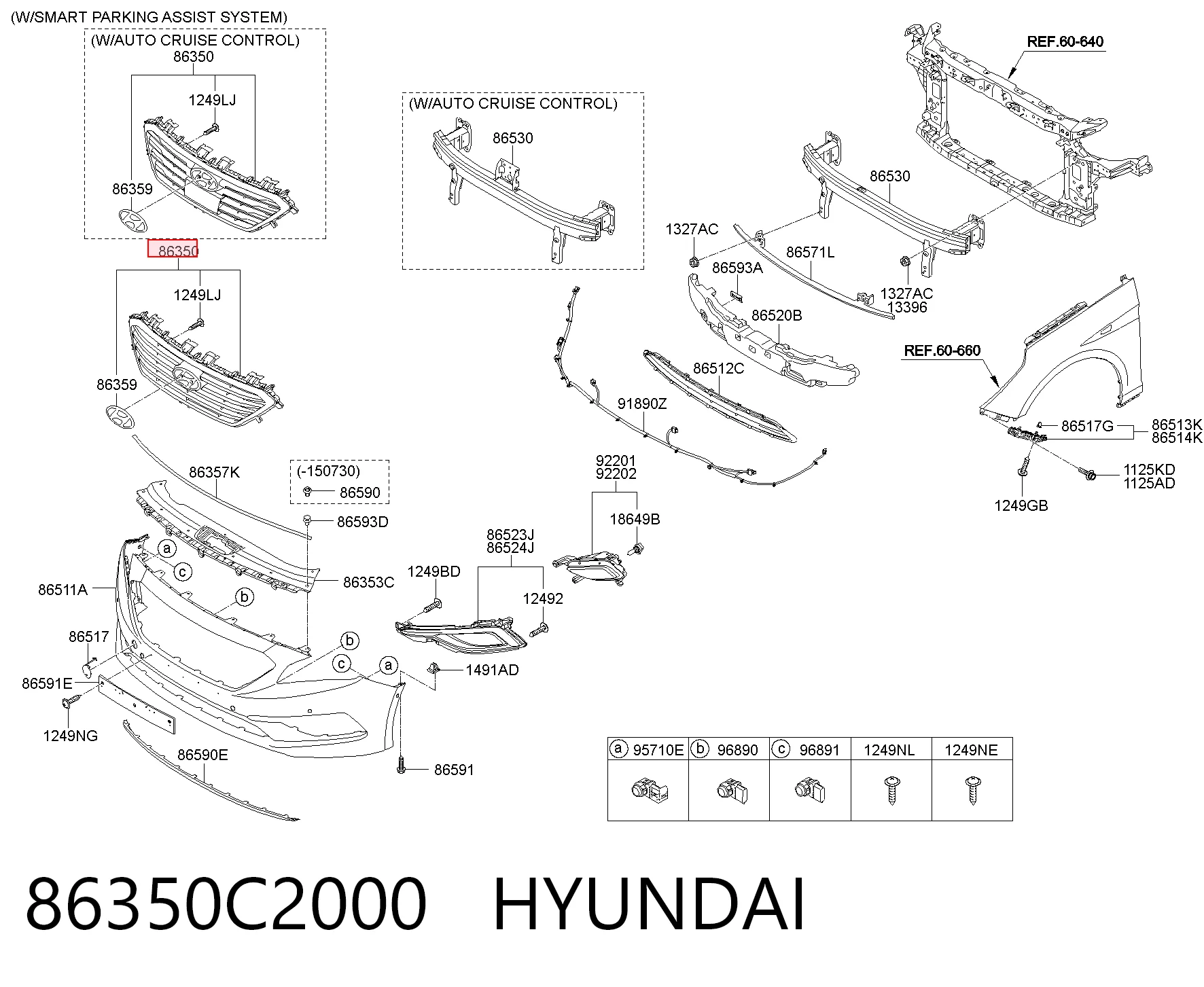 Parrilla Hyundai Sonata 7