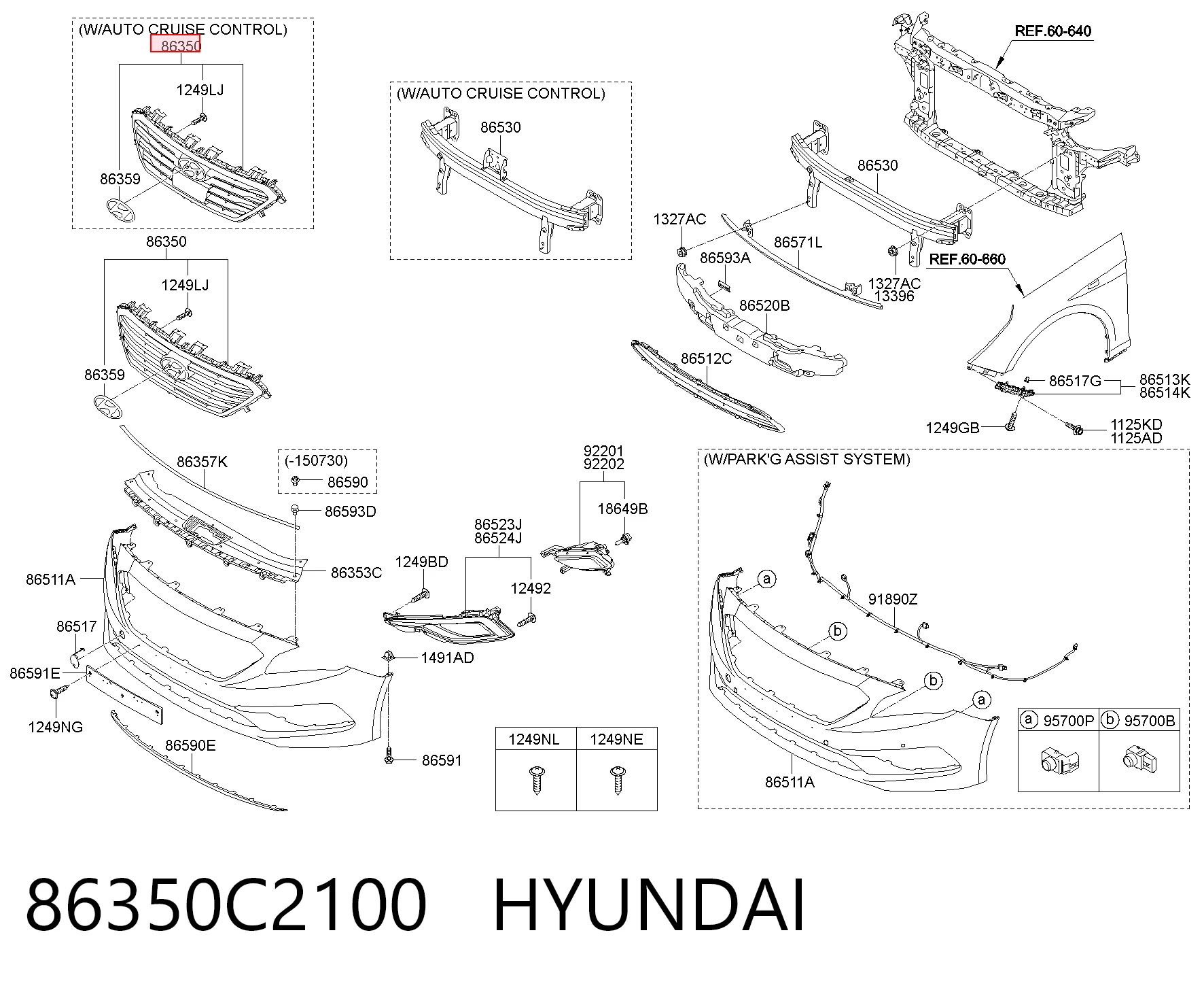 Rejilla Hyundai Sonata VII