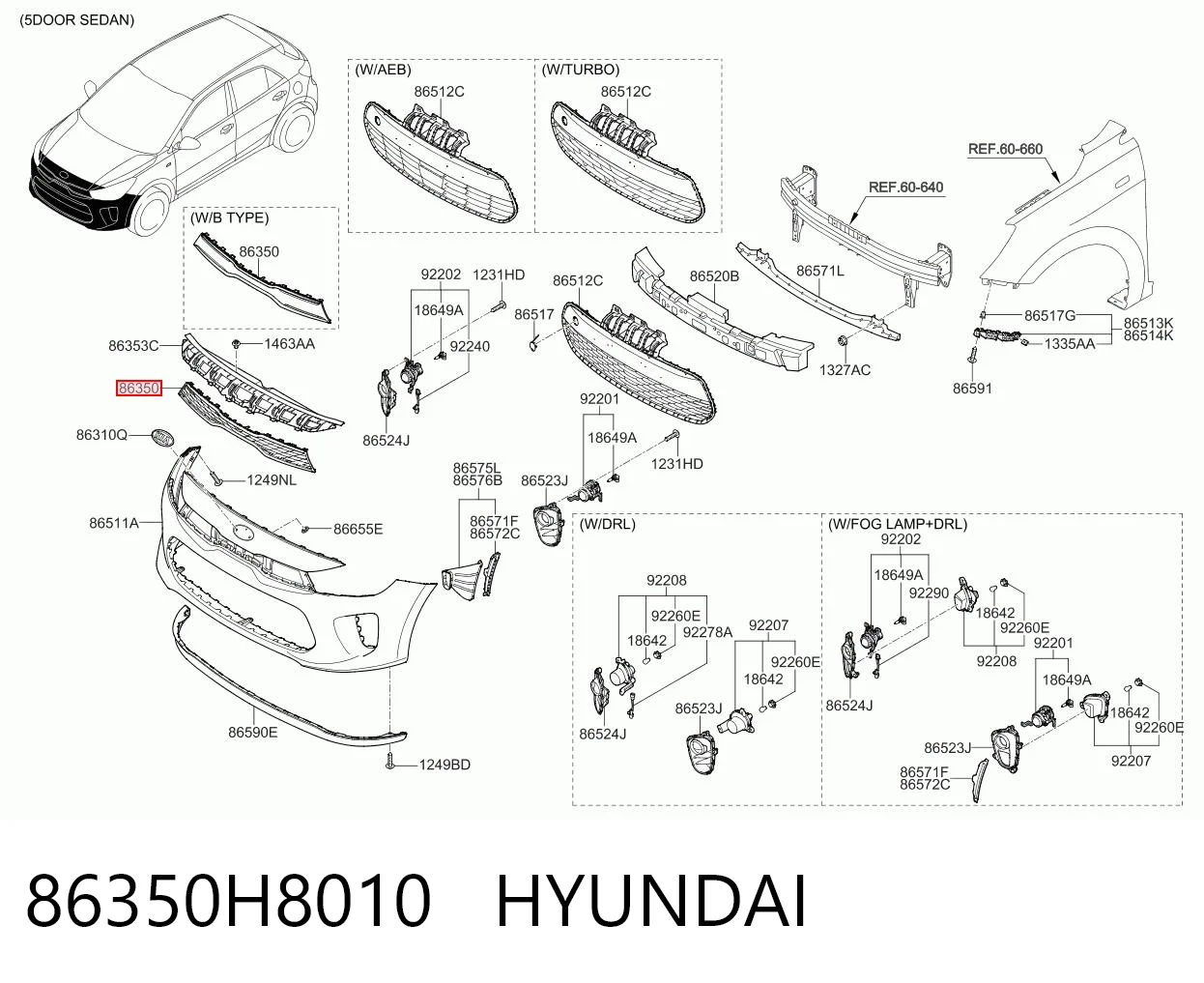 86350H8010 Hyundai/Kia