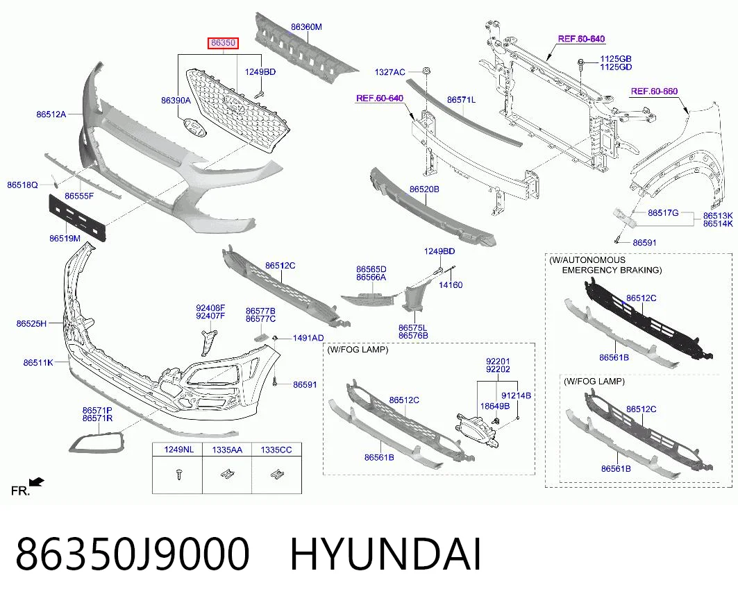 86350J9000 Hyundai/Kia Calandra